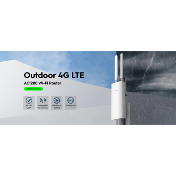 PUNKT DOSTĘPOWY 4G LTE +ROUTER LT500 OUTDOOR 2.4 GHz, 5 GHz 867 Mb/s + 300 Mb/s CUDY